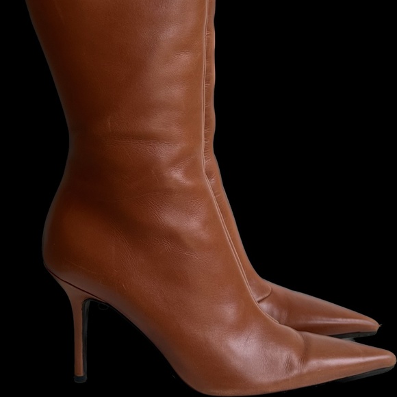 Dolce & Gabbana cognac colour leather knee high boot - Picture 6 of 8